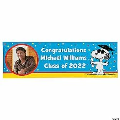 Brand new ⭐ Peanuts® Graduation Photo Custom Banner - Small ❤️