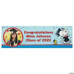 Flash Sale 🥰 Peanuts® Graduation Photo Custom Banner - Medium 💯