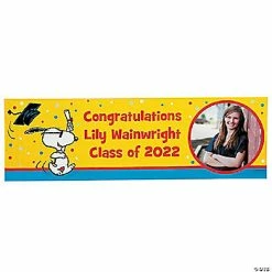 Best reviews of 😍 Peanuts® Graduation Photo Custom Banner - Large 😉