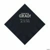Best Pirce 😍 Black Congrats Grad Personalized Napkins with Silver Foil - 50 Pc. Luncheon ✨