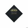 Cheapest 😍 Black Congrats Grad Personalized Napkins with Gold Foil - 50 Pc. Beverage 🥰