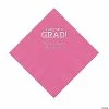 Flash Sale 👍 Candy Pink Congrats Grad Personalized Napkins with Silver Foil - 50 Pc. Luncheon 💯