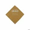 Discount 🛒 Gold Congrats Grad Personalized Napkins with Silver Foil – 50 Pc. Beverage ⭐