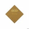 New 🧨 Gold Congrats Grad Personalized Napkins with Gold Foil – 50 Pc. Beverage 🥰