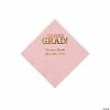 Top 10 💯 Light Pink Congrats Grad Personalized Napkins with Gold Foil - 50 Pc. Beverage 😉