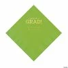 Budget 😀 Lime Congrats Grad Personalized Napkins with Gold Foil - 50 Pc. Luncheon 🌟