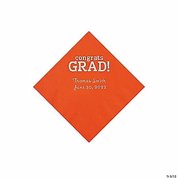 Flash Sale 𧨠Orange Congrats Grad Personalized Napkins with Silver Foil - 50 Pc. Beverage π€© 1 Flash Sale 𧨠Orange Congrats Grad Personalized Napkins with Silver Foil - 50 Pc. Beverage π€©