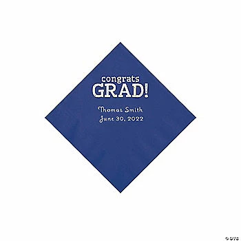 Buy π― Purple Congrats Grad Personalized Napkins with Silver Foil - 50 Pc. Beverage π 1 Buy π― Purple Congrats Grad Personalized Napkins with Silver Foil - 50 Pc. Beverage π