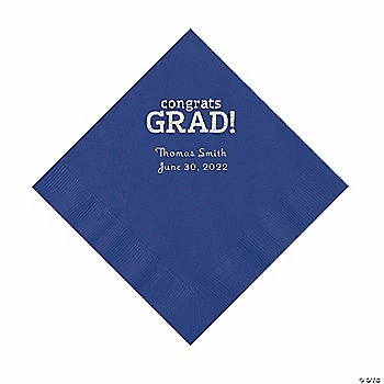 Buy 𧨠Purple Congrats Grad Personalized Napkins with Silver Foil - 50 Pc. Luncheon π 1 Buy 𧨠Purple Congrats Grad Personalized Napkins with Silver Foil - 50 Pc. Luncheon π