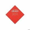 Top 10 😀 Red Congrats Grad Personalized Napkins with Silver Foil - 50 Pc. Beverage 🎉