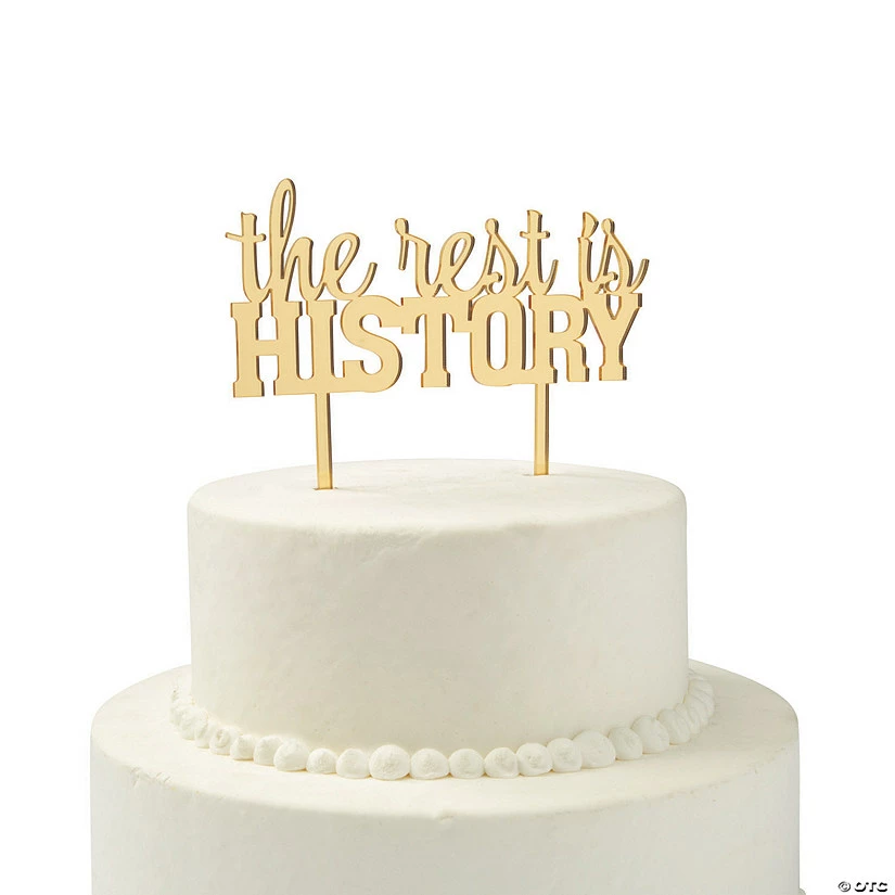 Hot Sale π₯° Gold The Rest is History Wedding Cake Topper β¨ 2 Hot Sale π₯° Gold The Rest is History Wedding Cake Topper β¨ - Image 2