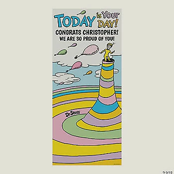 Brand new 🛒 Personalized Dr. Seuss™ Oh, the Places You’ll Go Backdrop Banner 🎉 1 Brand new 🛒 Personalized Dr. Seuss™ Oh, the Places You’ll Go Backdrop Banner 🎉