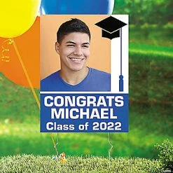 Best Sale 😍 Custom Photo Graduation Yard Sign 🔥