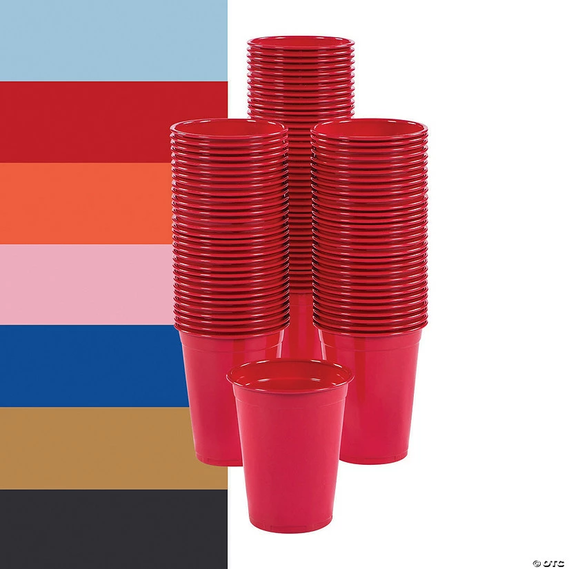 Wholesale β¨ Bulk Solid Color Plastic Cups - 100 Ct. π 2 Wholesale β¨ Bulk Solid Color Plastic Cups - 100 Ct. π - Image 2