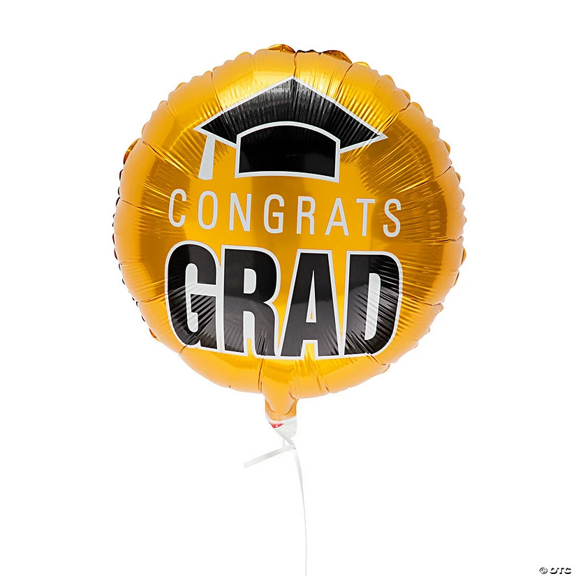 Cheapest 😀 Congrats Grad 18" Mylar Balloons - 3 Pc. ❤️ 2 Cheapest 😀 Congrats Grad 18" Mylar Balloons - 3 Pc. ❤️ - Image 2