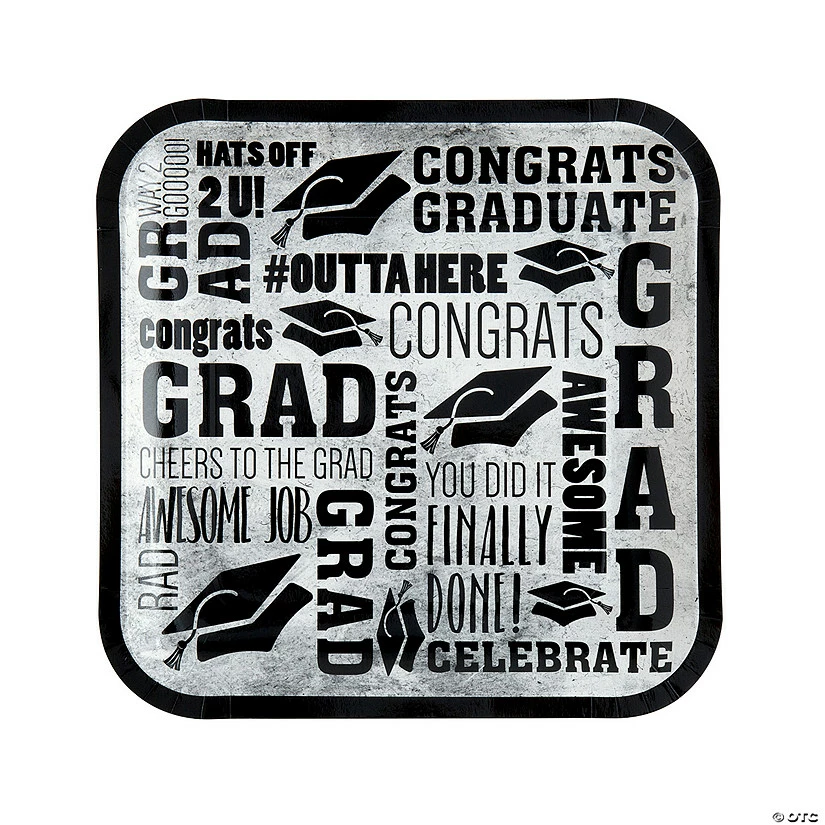 Wholesale βοΈ Rad Grad Paper Dinner Plates - 8 Ct. π₯° 2 Wholesale βοΈ Rad Grad Paper Dinner Plates - 8 Ct. π₯° - Image 2