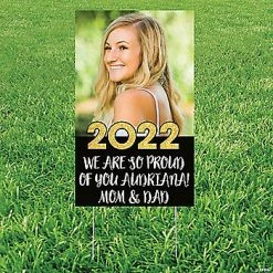 Flash Sale 🥰 Large Vertical Custom Photo Grad Yard Sign 🌟