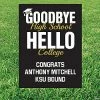 Promo 🔥 Personalized Goodbye Hello Graduation Yard Sign 😀