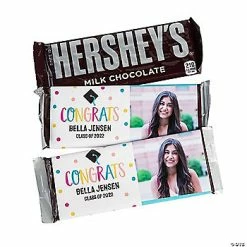 Top 10 🔔 Personalized Congrats Girl Graduation Custom Photo 🍬 Candy Bar Labels - 12 Pc. ✔️