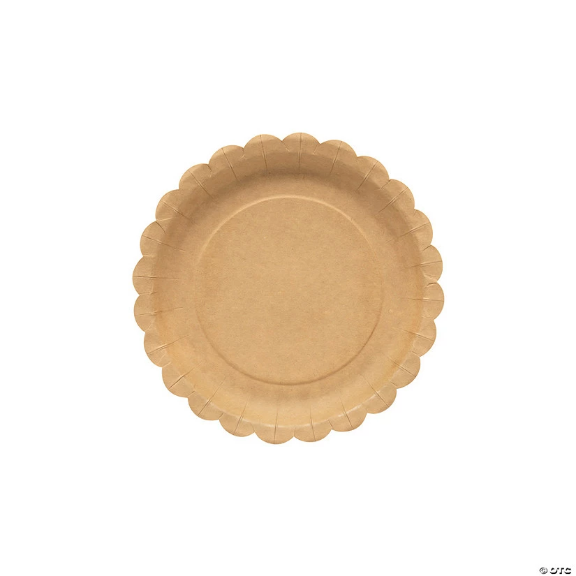 Cheapest β Kraft Scalloped Paper Dessert Plates - 8 Ct. π€© 2 Cheapest β Kraft Scalloped Paper Dessert Plates - 8 Ct. π€© - Image 2