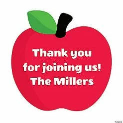 Brand new 🔔 Personalized Apple-Shaped Favor Stickers - 144 Pc. 😍