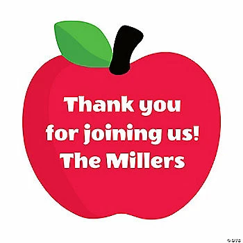 Brand new 🔔 Personalized Apple-Shaped Favor Stickers - 144 Pc. 😍 1 Brand new 🔔 Personalized Apple-Shaped Favor Stickers - 144 Pc. 😍