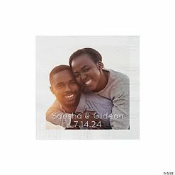 Buy ✨ Personalized Text Custom Photo Paper Beverage Napkins 👍