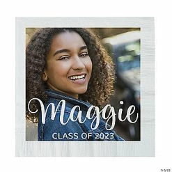 Discount 🤩 Personalized Custom Photo Class of Paper Luncheon Napkins - 50 Pc. 🥰