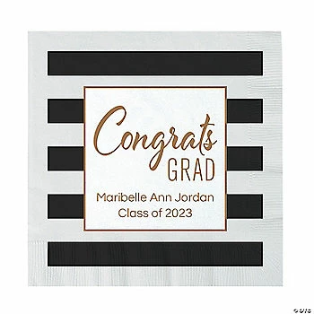 Best Sale π Personalized Congrats Grad Stripe Luncheon Paper Napkins - 50 Pc. π₯° 1 Best Sale π Personalized Congrats Grad Stripe Luncheon Paper Napkins - 50 Pc. π₯°