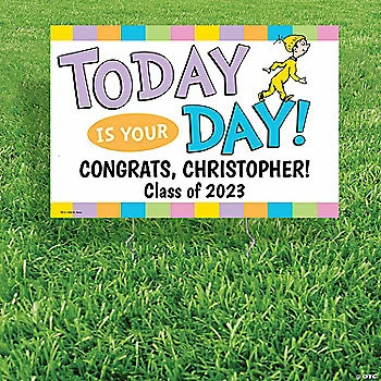 Budget ❤️ Personalized Dr. Seuss™ Oh, The Places You’ll Go Graduation Yard Sign 👏 1 Budget ❤️ Personalized Dr. Seuss™ Oh, The Places You’ll Go Graduation Yard Sign 👏