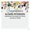 Flash Sale ⌛ Personalized Graduation Floral Backdrop 👍