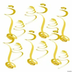 Cheapest ๐ Solid Color Hanging Swirl Decorations - 12 Pc. โ