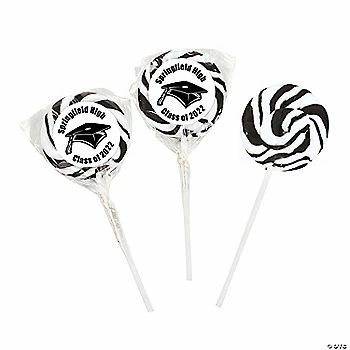 Best Pirce π€© Personalized Black Graduation Swirl Lollipops - 24 Pc. π 1 Best Pirce π€© Personalized Black Graduation Swirl Lollipops - 24 Pc. π
