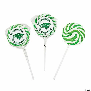 Best deal π― Personalized Green Graduation Swirl Lollipops - 24 Pc. π 1 Best deal π― Personalized Green Graduation Swirl Lollipops - 24 Pc. π