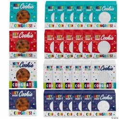 Promo π 5" x 5" Graduation Smart Cookie Treat Bags with Window - 24 Pc. β€οΈ