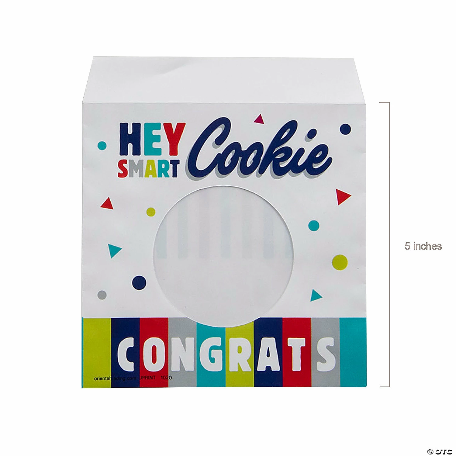 Promo π 5" x 5" Graduation Smart Cookie Treat Bags with Window - 24 Pc. β€οΈ 2 Promo π 5" x 5" Graduation Smart Cookie Treat Bags with Window - 24 Pc. β€οΈ - Image 2