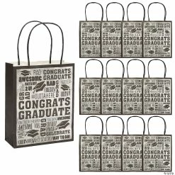 Wholesale 🎉 7 1/4" x 9" Medium Rad Grad Paper Gift Bags - 12 Pc. 🎉