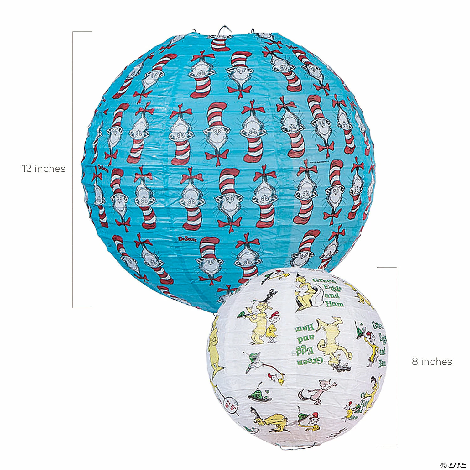 Cheap 🔥 8" - 12" Dr. Seuss™ Hanging Paper Lanterns - 6 Pc. 😀 2 Cheap 🔥 8" - 12" Dr. Seuss™ Hanging Paper Lanterns - 6 Pc. 😀 - Image 2