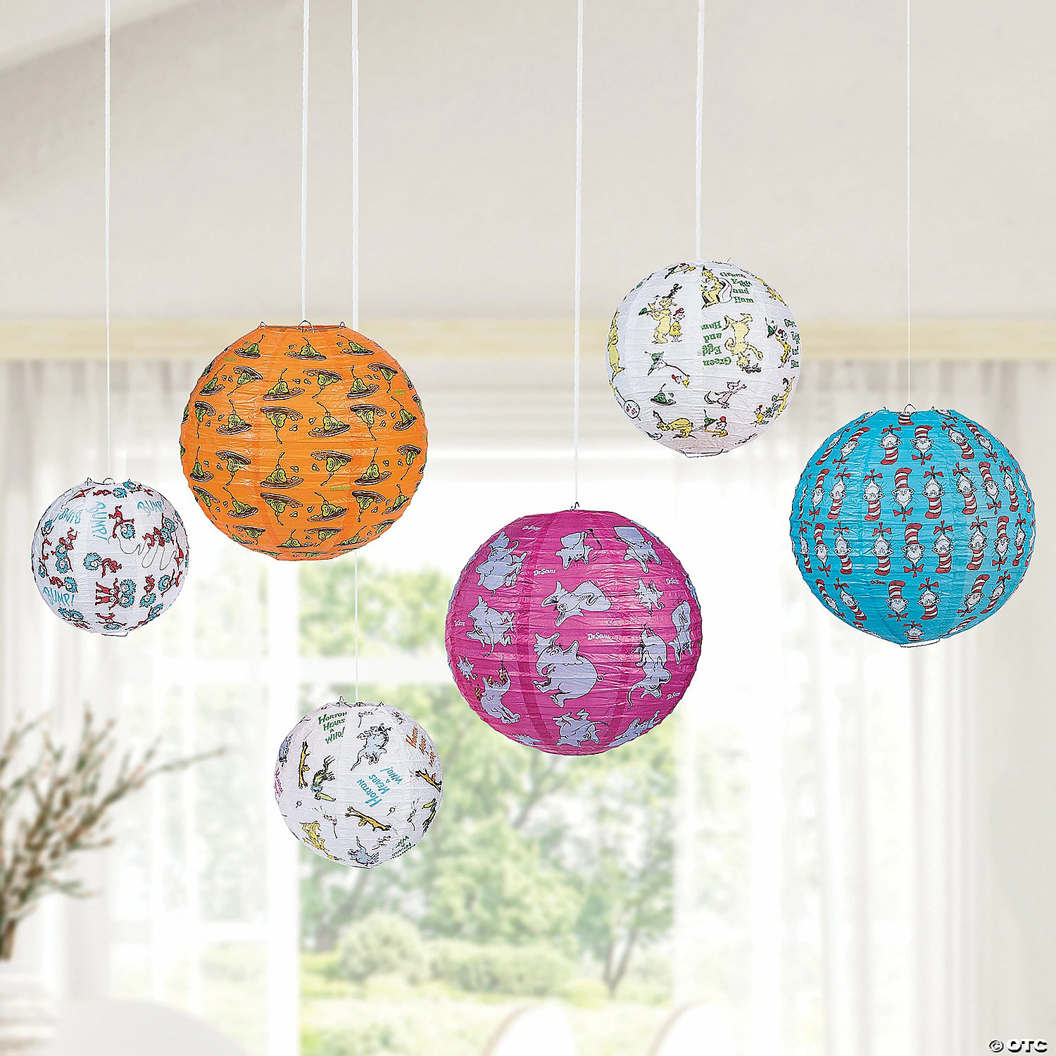 Cheap 🔥 8" - 12" Dr. Seuss™ Hanging Paper Lanterns - 6 Pc. 😀 3 Cheap 🔥 8" - 12" Dr. Seuss™ Hanging Paper Lanterns - 6 Pc. 😀 - Image 3