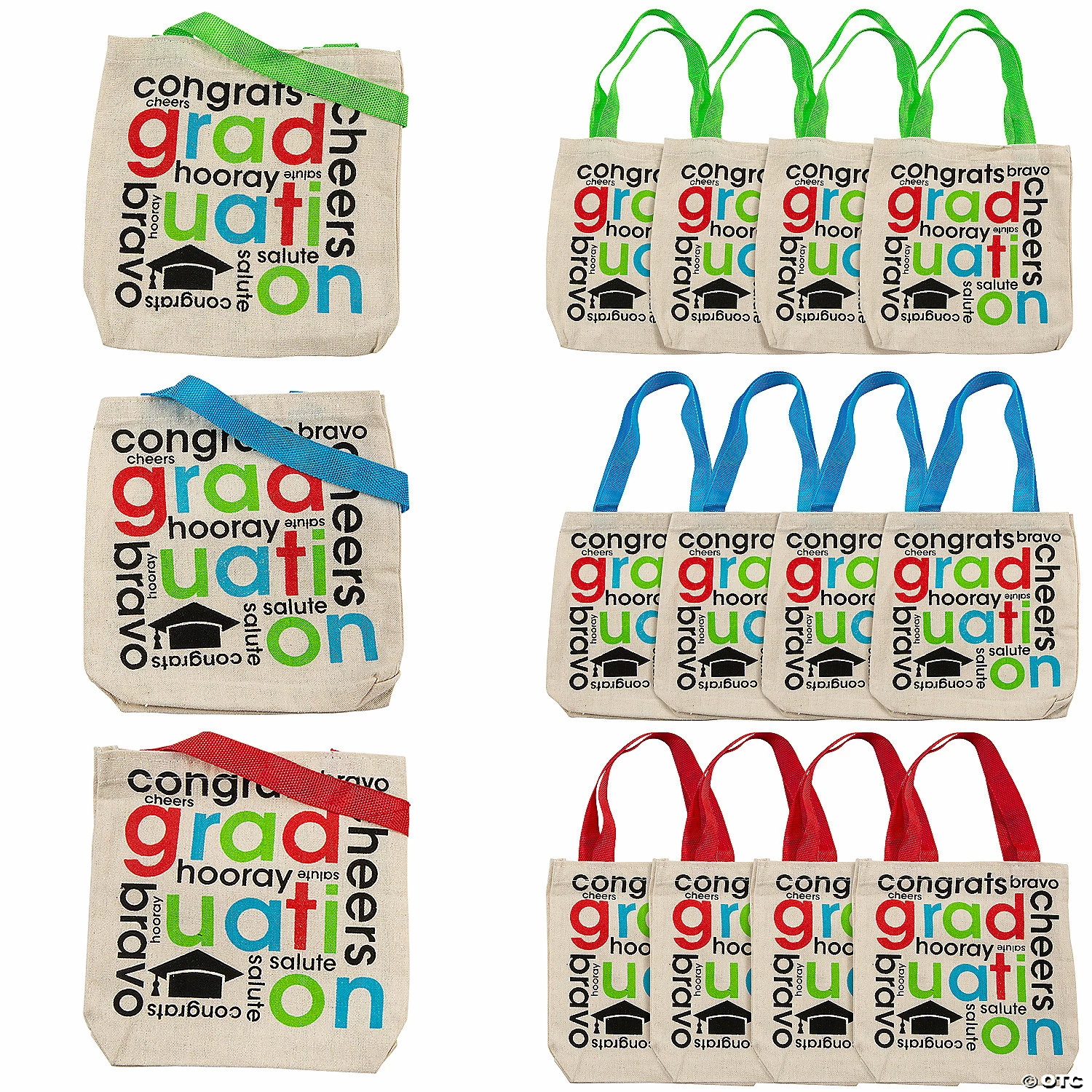 Promo ⌛ 8" x 8" Mini Cheers to the Grad Canvas Tote Bags - 12 Pc. ❤️ 1 Promo ⌛ 8" x 8" Mini Cheers to the Grad Canvas Tote Bags - 12 Pc. ❤️