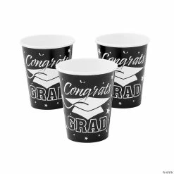 Coupon ✨ Congrats Grad Mortarboard Solid Color Paper Cups - 25 Ct. 👍