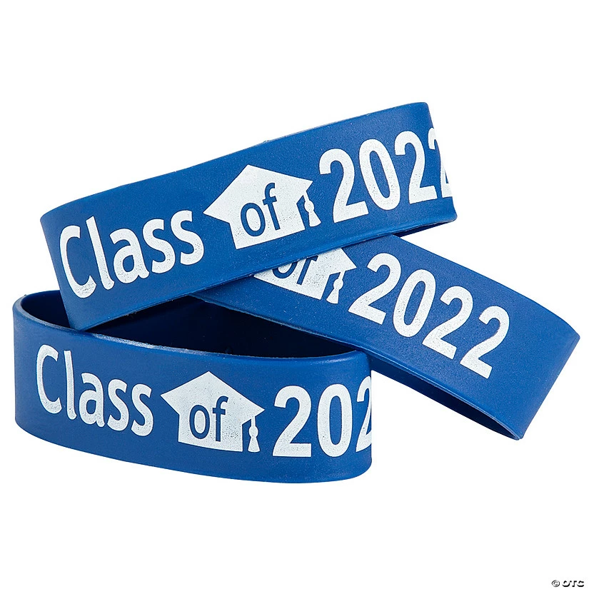 Top 10 π Blue Class of 2022 Big Band Bracelets - 12 Pc. β 1 Top 10 π Blue Class of 2022 Big Band Bracelets - 12 Pc. β
