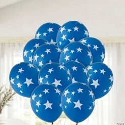 Budget π― Bulk White Stars 11" Latex Balloons - 144 Pc. π 5 Budget π― Bulk White Stars 11" Latex Balloons - 144 Pc. π -Graduation Party Supplies Shop bulk blue with white stars 11 latex balloons 144 pc 14104725 a02