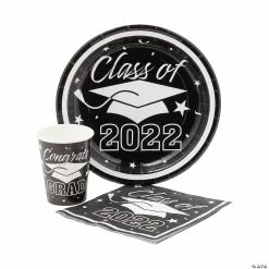 Graduation Party Supplies Shop -Graduation Party Supplies Shop bulk class of 2022 graduation party black tableware kit for 50 guests14099990 a01