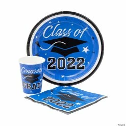 Graduation Party Supplies Shop -Graduation Party Supplies Shop bulk class of 2022 graduation party blue tableware kit for 50 guests14099995 a01