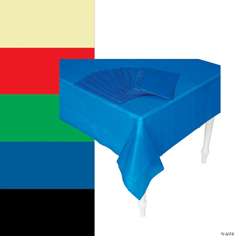 New π₯° Bulk Plastic Tablecloths - 12 Pc. β€οΈ 1 New π₯° Bulk Plastic Tablecloths - 12 Pc. β€οΈ