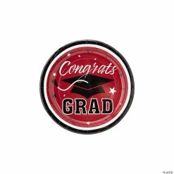 Buy βοΈ Congrats Grad Solid Color Paper Dessert Plates - 25 Ct. π₯°