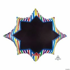Best Pirce β€οΈ Colorful Stripe Burst Write-On 35" Mylar Balloon π―