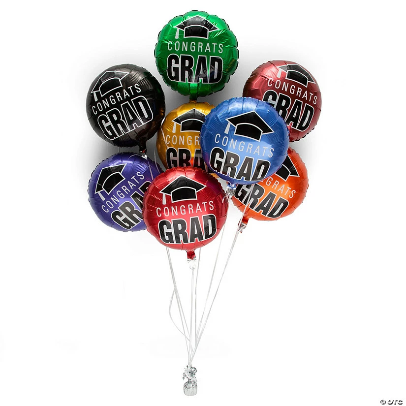 Deals π― Congrats Grad 18" Mylar Balloons - 3 Pc. π 1 Deals π― Congrats Grad 18" Mylar Balloons - 3 Pc. π