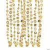 Outlet ❤️ Congrats Grad Gold Bead Necklaces - 48 Pc. ⭐